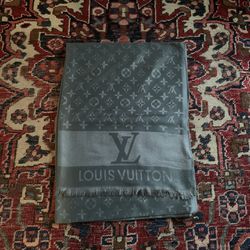 Slate Color, Louis Vuitton Unisex Monogram, Long Scarf