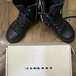 Triple black Rick Owens Ramones