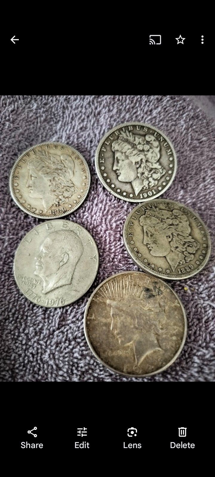 Five Antique Coins