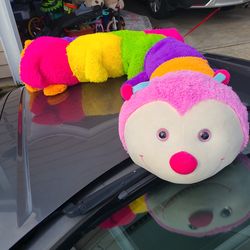 Large plush caterpillar