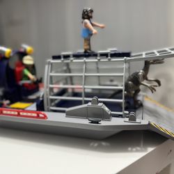 PLAYMOBIL Enemy Airboat with Raptor Building Set