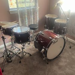 Pearl Rock Drum Kit 