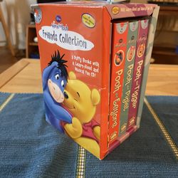 Pooh and Eeyore and Tigger Books with Read & Learn Aloud at Home w Carry Case