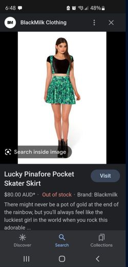 Blackmilk St. Patricks Day Lucky Clover Pocket Skater Dress