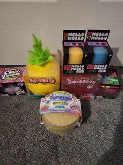 NeeDoh, Dumpling and Squeeezy Squishy Lot – 7 Trending Fidget Toys – BRAND NEW SEALED (LATHROP PICKUP ONLY)