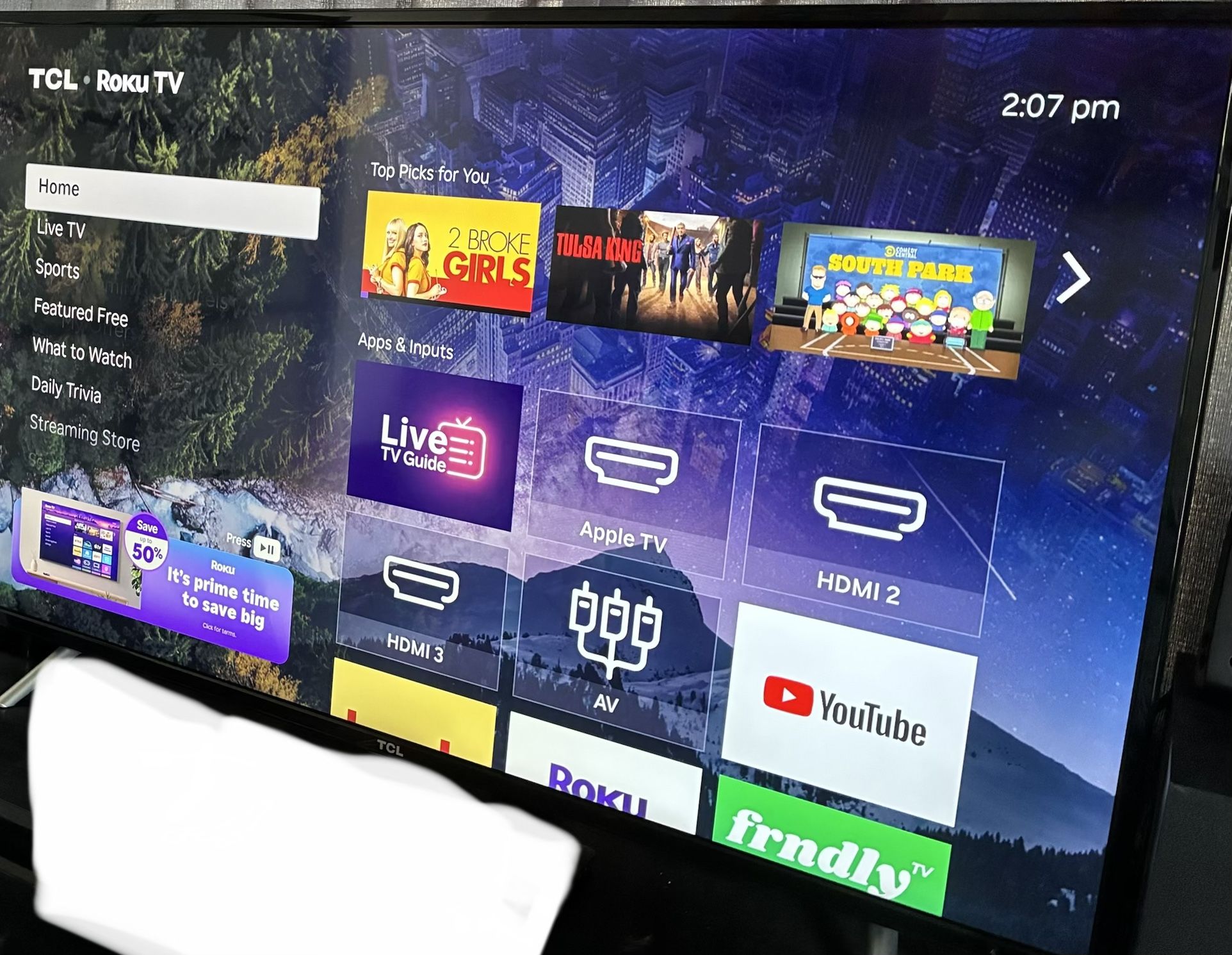 Tcl Roku 55" Tv $75
