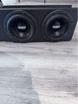 2 8” inch sundown 1000watts each with probox and nemesis amp