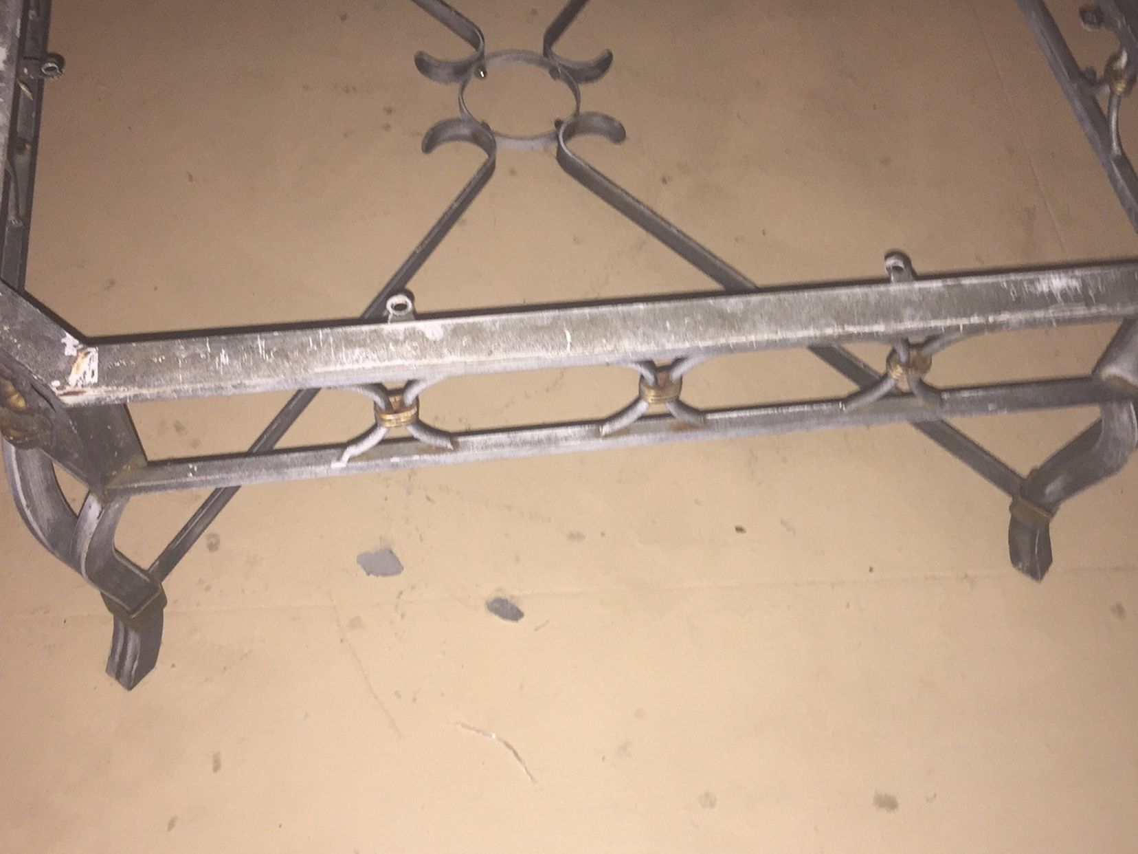 Metal Caved Coffee Table Base , Legs,