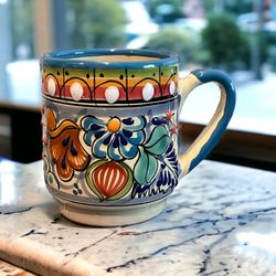 Talavera Coffee Mug Rainbow