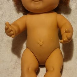 Vintage 1991 Cabbage Patch Doll splash N Tan  14" Jointed Arms & Legs