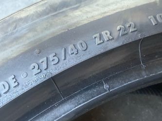 275/40/22 Continental (1 Only) $60.00