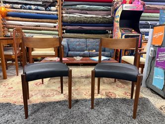 MCM Danish Teak Dining Chairs newly upholstered