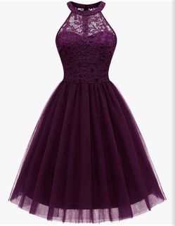 Purple mini dress