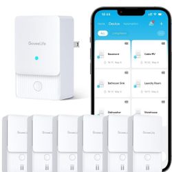 GoveeLife Water Leak Detector 2, LoRa Water Sensor Alarm