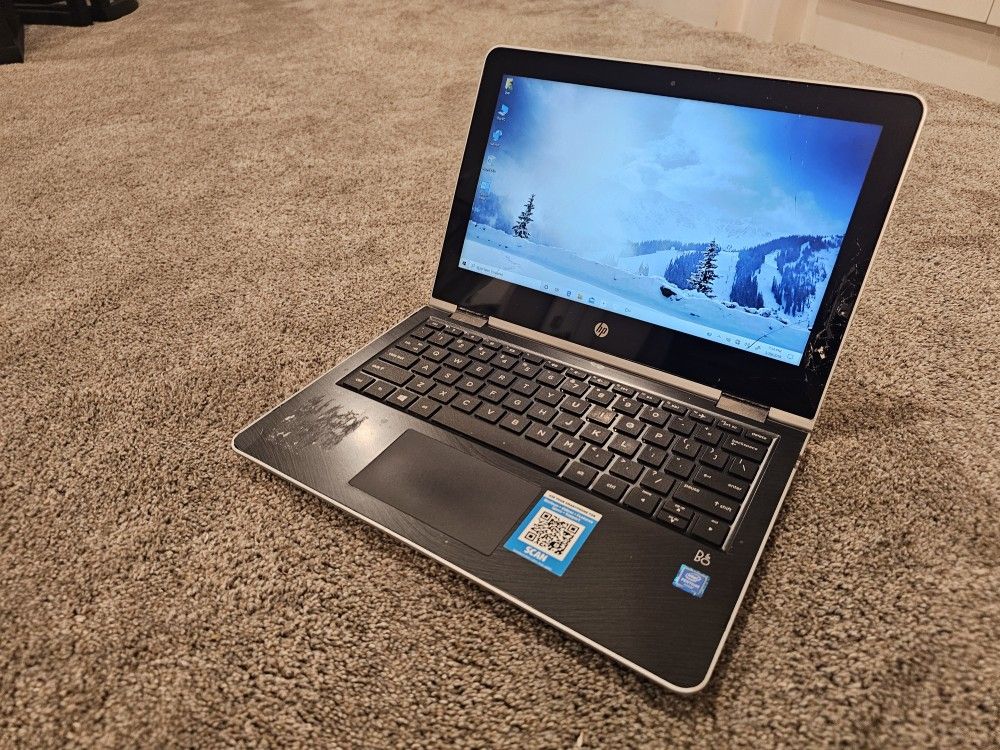 HP Pavilion X360 Convertible Laptop. 500GB. Touchscreen. Windows 10. (Please Read)