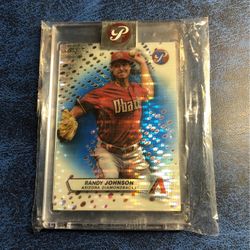 2023 Topps Pristine Encased Randy Johnson Blue Parallel 19/75 Gem Mint Condition!