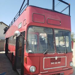 Double DECKER Man BUS Diesel Pusher, Runs As It Should!