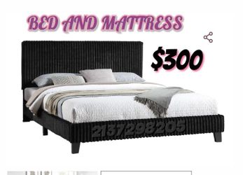 Queen Size Bed Frame With Mattress