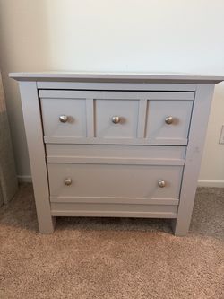 Gray nightstand