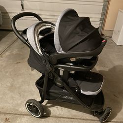 Graco Stroller, Car Seat And Base