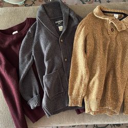 Three Size 8 Boys Sweaters