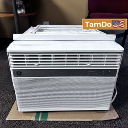 GE 14000 BTU Smart Window Air Conditioner Unit 115V Fits 700 Sq Ft Room Wi-Fi
