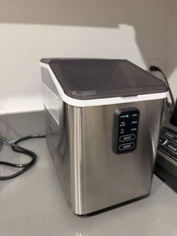 Countertop Stainless Ice Maker - Auto Self Cleaning