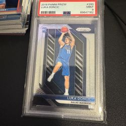 2018 luka doncic prizm rc rookie card psa 9