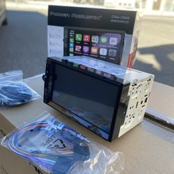 Brand new power acoustik double din 7inch apple car play Bluetooth android