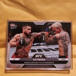 Ilia Topuria UFC Topps NOW Trading Card