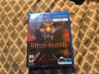 PlayStation 4 Until Dawn Rush Of Blood....$15
