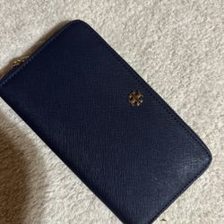 Tory Burch Wallet Navy Blue