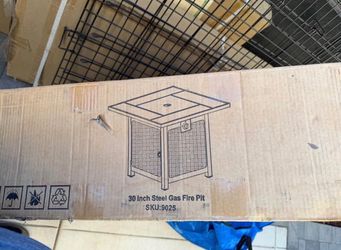 30 Inch Steel Gas Fire Pit
