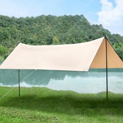 6 person waterproof Camping Tent Tarp,Hammock Rain Fly Tarp,Waterproof Tarp Backpacking,Multifunctional Tarp Tent for Camping Tarp for Camping,Hiking 