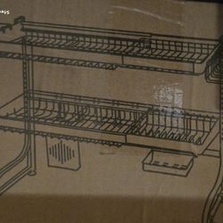 Over The Sink Dish Drying Rack (Stainless Steel)