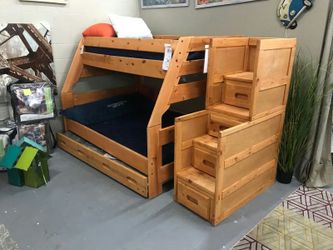 Wood Twin over Full Bunk Bed SALE NEW