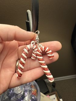 Handmade Candy Cane Earrings