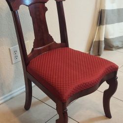 Flame Mahogany Antique Civil War Carved Upholstered Side Lincoln Chair