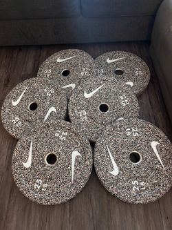 (Open box condition ) NIKE GRIND BUMPER WEIGHTS 6x25 lbs available
