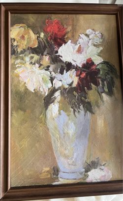 Flower Framed Vintage Art