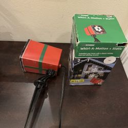 LED Light Show Whirl A Motion + Static Christmas Tree + Snowflake Like New with box 