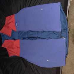 Patagonia Vest Reversible Blue And Red