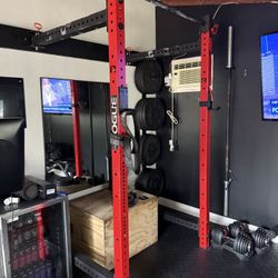 Used ROGUE RML-3WC foldable wall mount Rack