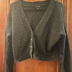 Fashion Nova Gray Crop Cardigan