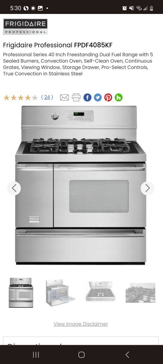 Frigidaire Professional 40” Electric Range for Sale in Orlando, FL - OfferUp