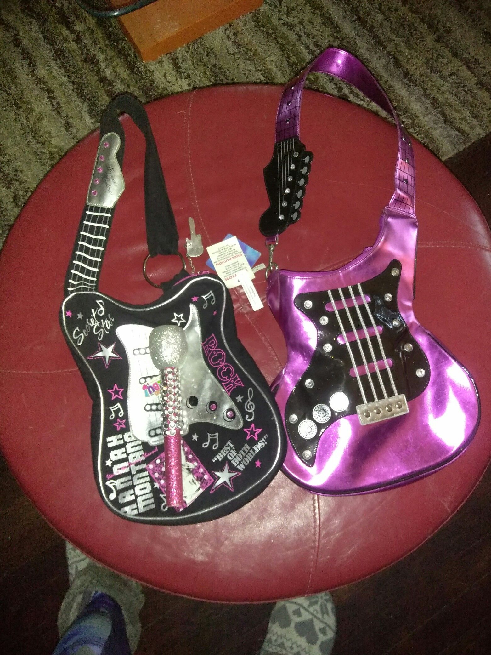 Hanna Montana Guitar Purse's and Libby Lu Mic