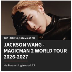 Jackson Wang Ticket
