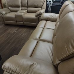 2pc Living room Set Recliner Sofa And Loveseat Both