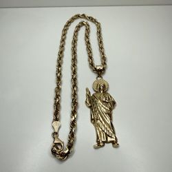 10k Gold Rope Can Judas Chain