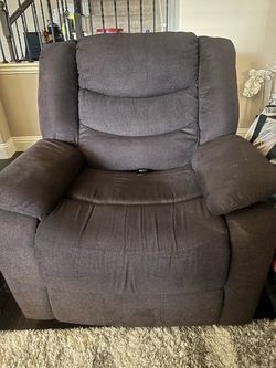 Dark Brown Reclining Armchair